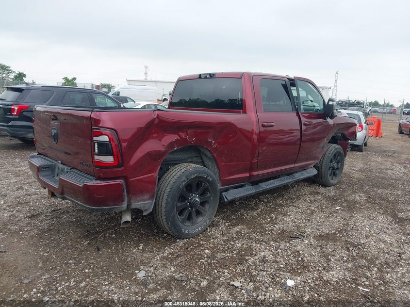 2023 Ram 2500 VIN 3C6UR5DJ6PG627550 IAAI salvage auction — RIGHT SIDE, Salvage (Illinois), sold $14,800 on 2026-08-13 (photo 4)