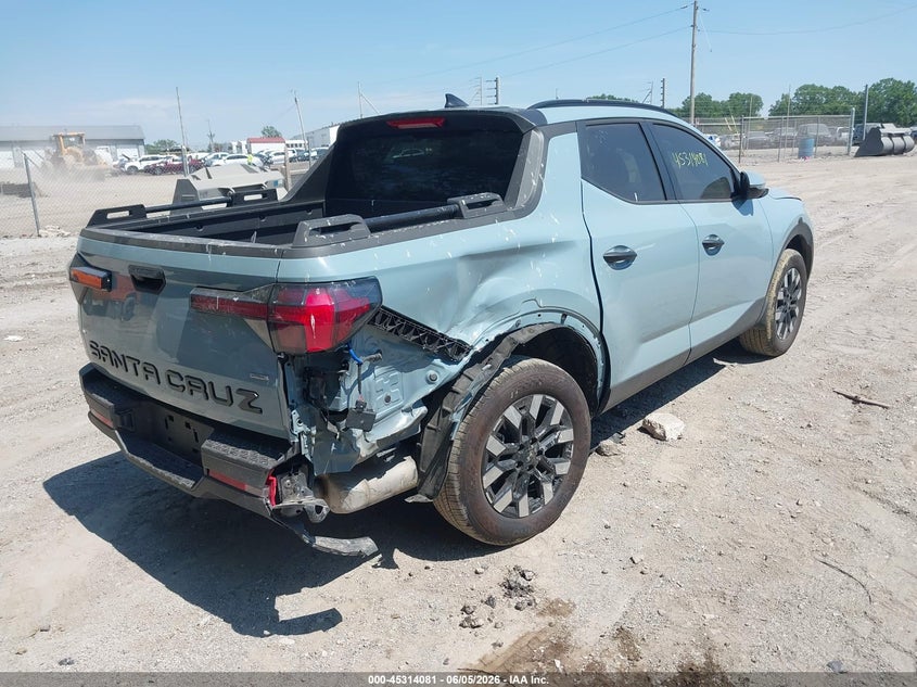 2026 Hyundai Santa cruz VIN 5NTJBDDE3TH163343 IAAI salvage auction — RIGHT REAR, Salvage Title, sold $9,000 on 2026-07-29 (photo 4)