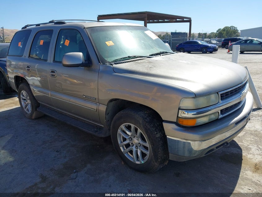 2001 Chevrolet Tahoe VIN 1GNEK13T81J262153 IAAI salvage auction — NORMAL WEAR, Salvage Title - Dealer (California), sold $375 on 2026-07-09 (photo 1)