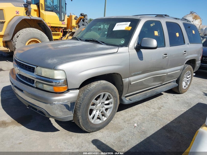 2001 Chevrolet Tahoe VIN 1GNEK13T81J262153 IAAI salvage auction — NORMAL WEAR, Salvage Title - Dealer (California), sold $375 on 2026-07-09 (photo 2)