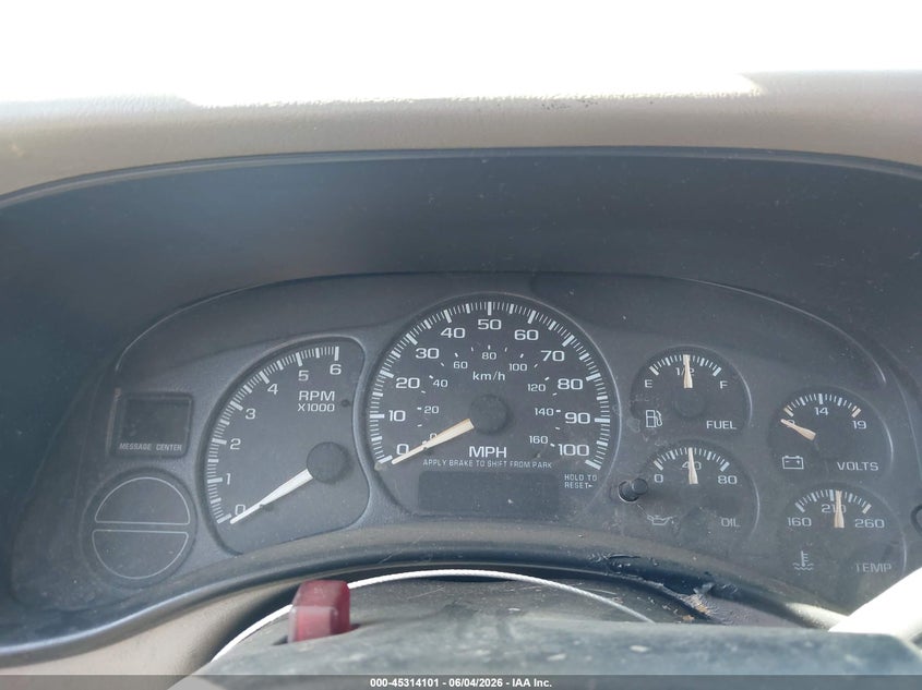 2001 Chevrolet Tahoe VIN 1GNEK13T81J262153 IAAI salvage auction — NORMAL WEAR, Salvage Title - Dealer (California), sold $375 on 2026-07-09 (photo 7)