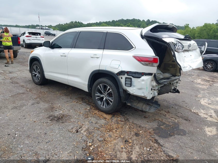 2016 Toyota Highlander VIN 5TDKKRFH8GS171574 IAAI salvage auction — REAR END, Salvage (Mississippi), sold $25 on 2026-07-29 (photo 3)