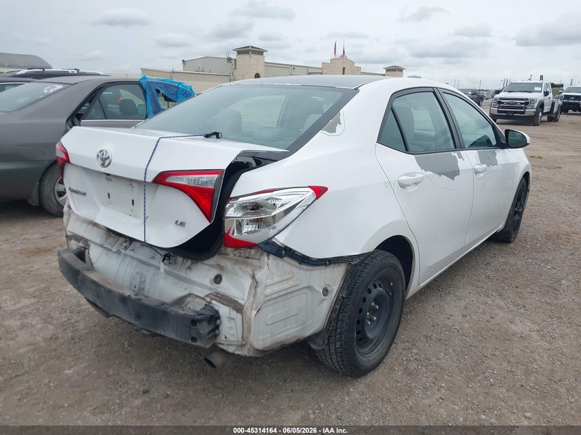 2015 Toyota Corolla VIN 5YFBURHE6FP294326 IAAI salvage auction — FRONT & REAR, Salvage Title, sold $1,600 on 2026-07-27 (photo 4)