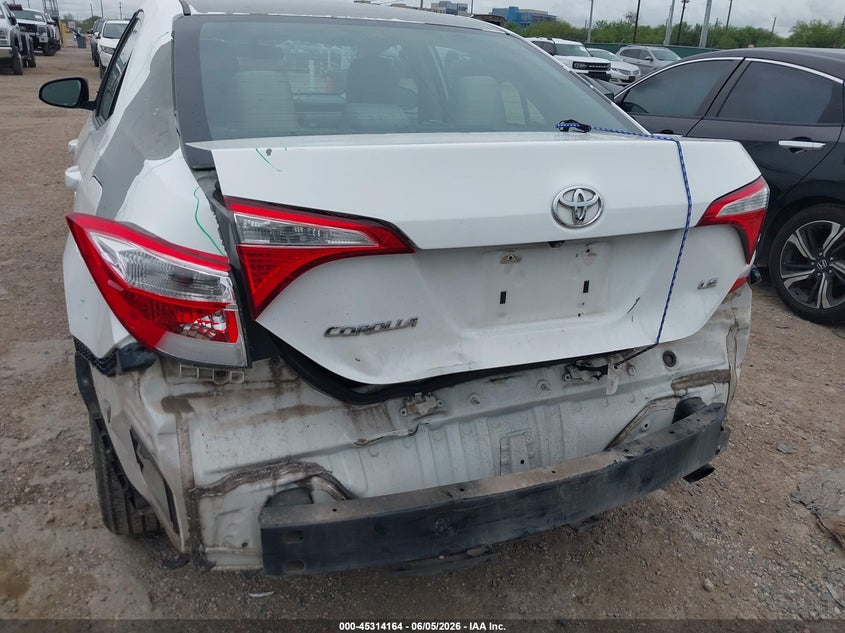2015 Toyota Corolla VIN 5YFBURHE6FP294326 IAAI salvage auction — FRONT & REAR, Salvage Title, sold $1,600 on 2026-07-27 (photo 6)