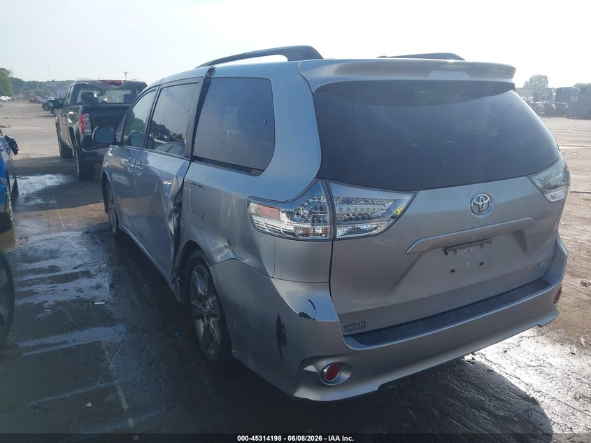 2015 Toyota Sienna VIN 5TDXK3DC2FS529079 IAAI salvage auction — LEFT SIDE, Salvage (North Carolina), sold $3,350 on 2026-07-13 (photo 3)