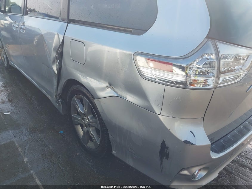 2015 Toyota Sienna VIN 5TDXK3DC2FS529079 IAAI salvage auction — LEFT SIDE, Salvage (North Carolina), sold $3,350 on 2026-07-13 (photo 6)