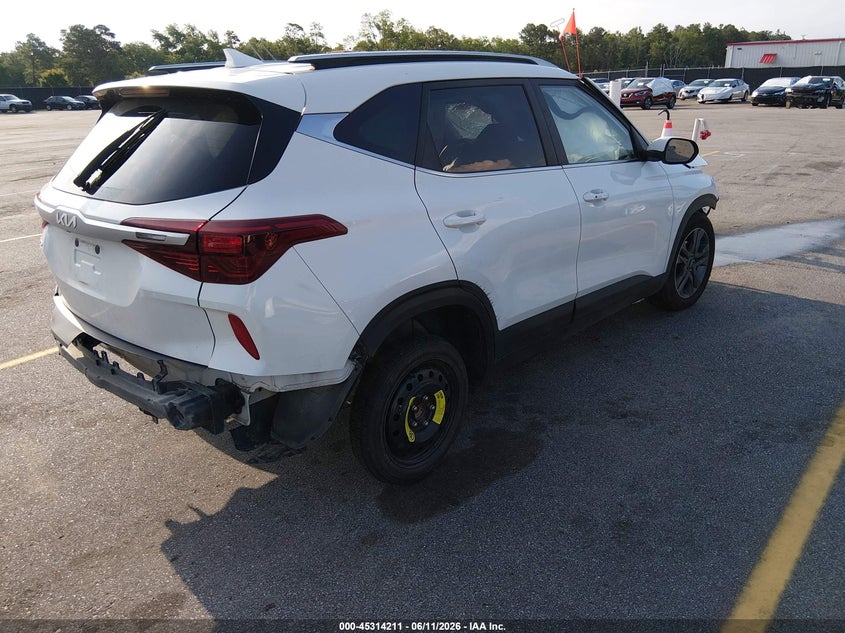 2022 Kia Seltos VIN KNDEU2AA1N7329334 IAAI salvage auction — ROLLOVER, Salvage (South Carolina), sold $1,750 on 2026-07-15 (photo 4)