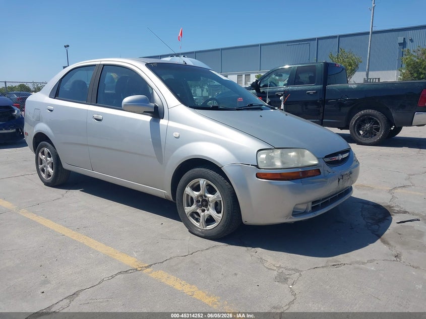 2006 Chevrolet Aveo VIN KL1TD56616B524112 IAAI salvage auction — LEFT SIDE, Salvage (California), sold $450 on 2026-07-13 (photo 1)