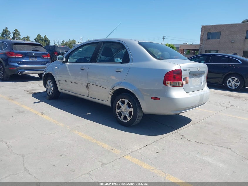 2006 Chevrolet Aveo VIN KL1TD56616B524112 IAAI salvage auction — LEFT SIDE, Salvage (California), sold $450 on 2026-07-13 (photo 3)