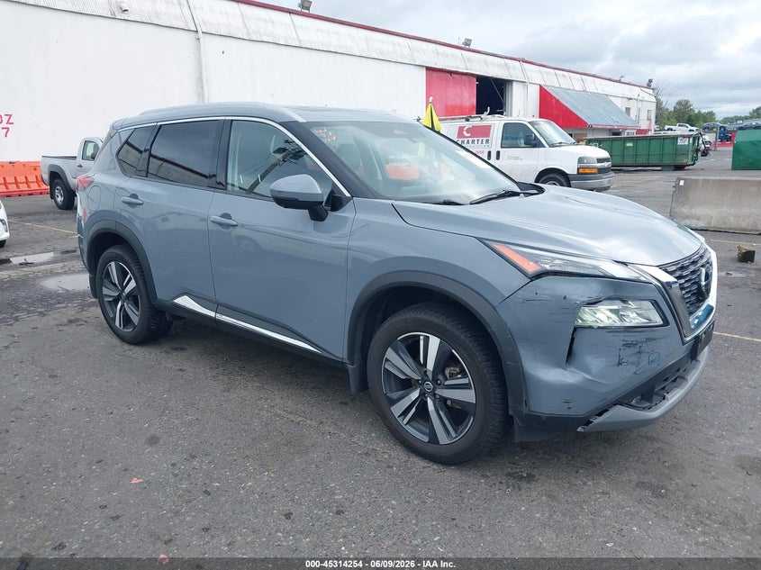 2021 Nissan Rogue VIN JN8AT3CB2MW238174 IAAI salvage auction — SIDE, Salvage Title, sold $6,800 on 2026-07-23 (photo 1)