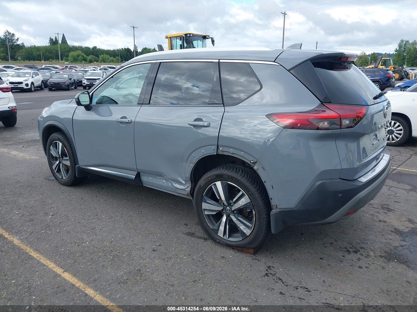 2021 Nissan Rogue VIN JN8AT3CB2MW238174 IAAI salvage auction — SIDE, Salvage Title, sold $6,800 on 2026-07-23 (photo 3)