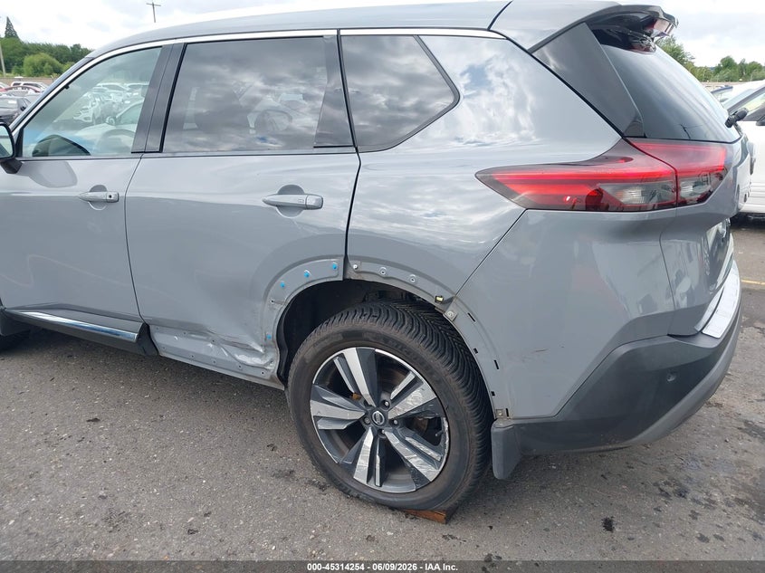 2021 Nissan Rogue VIN JN8AT3CB2MW238174 IAAI salvage auction — SIDE, Salvage Title, sold $6,800 on 2026-07-23 (photo 6)