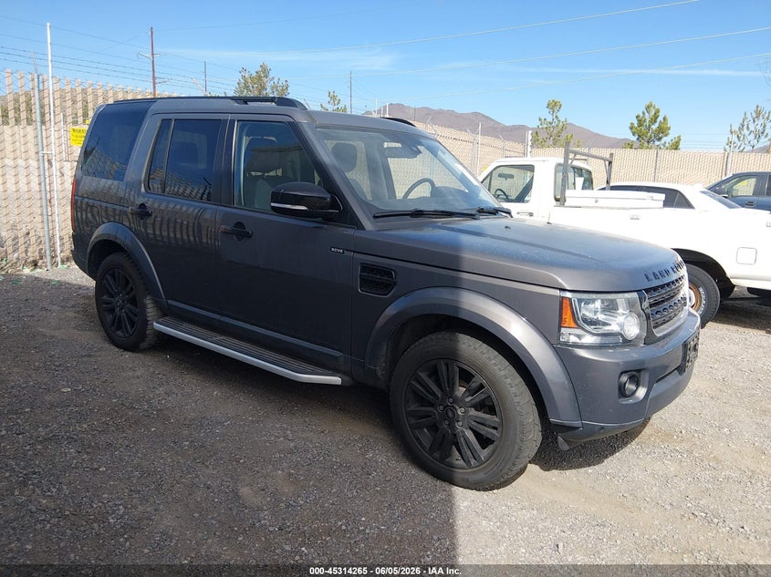 2016 Land rover Lr4 VIN SALAG2V69GA800642 IAAI salvage auction — NORMAL WEAR, Clear - Dealer Only (California), sold $2,300 on 2026-07-17 (photo 1)