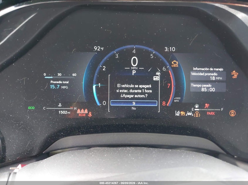 2026 Lexus Rx VIN 2T2BAMBAXTC074597 IAAI salvage auction — FRONT END, Rebuildable (Florida), sold $21,100 on 2026-07-30 (photo 7)