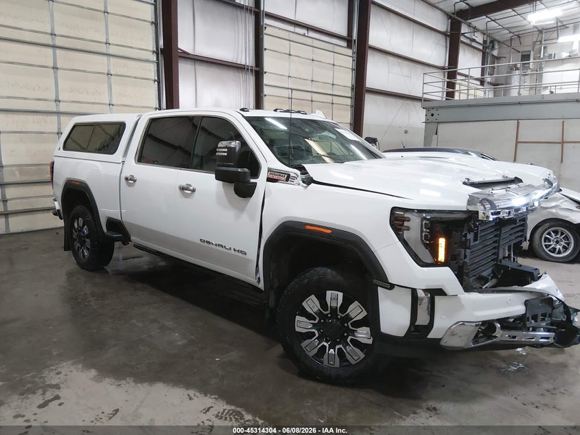 2024 Gmc SIERRA VIN 1GT49REY7RF202564 IAAI salvage auction — LEFT FRONT, Salvage Title, sold $28,300 on 2026-07-10 (photo 1)