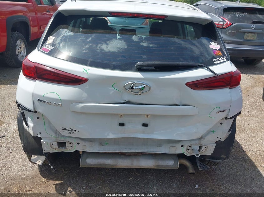 2019 Hyundai Kona VIN KM8K1CAAXKU281813 IAAI salvage auction — REAR END, Salvage Title, sold $3,900 on 2026-07-14 (photo 6)