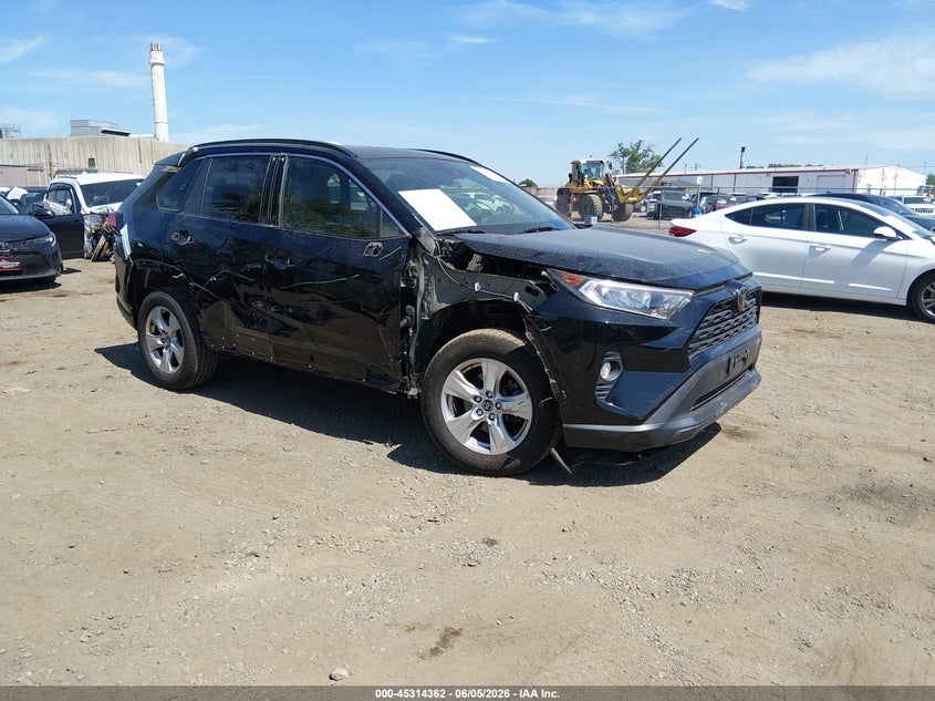 2019 Toyota Rav 4 VIN JTMP1RFV2KD007157 IAAI salvage auction — RIGHT SIDE, Salvage (New Jersey), sold $12,800 on 2026-07-27 (photo 1)