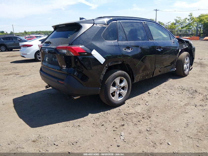 2019 Toyota Rav 4 VIN JTMP1RFV2KD007157 IAAI salvage auction — RIGHT SIDE, Salvage (New Jersey), sold $12,800 on 2026-07-27 (photo 4)
