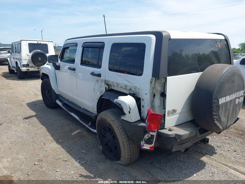 2008 Hummer H3 VIN 5GTEN13E588110293 IAAI salvage auction — LEFT REAR, Clear (Michigan), sold $725 on 2026-07-30 (photo 3)