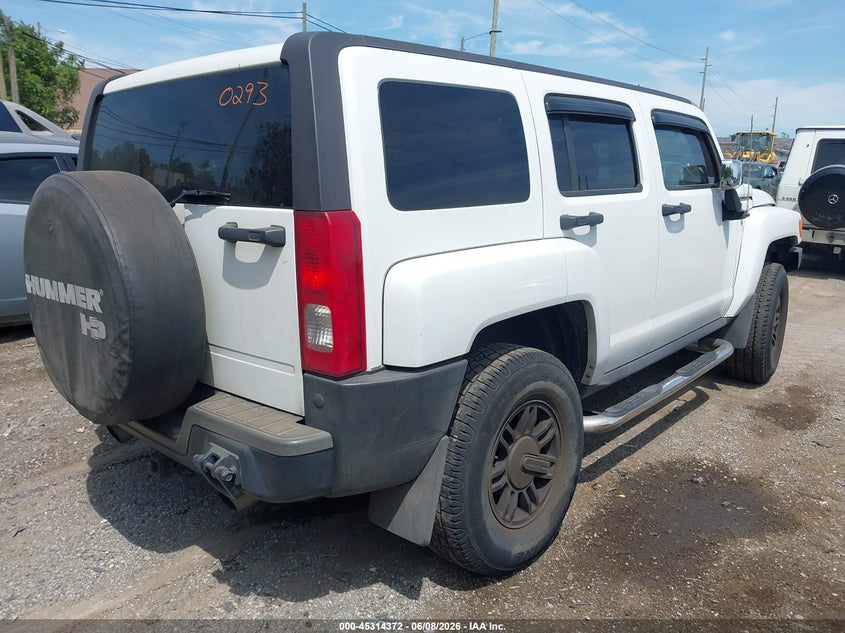2008 Hummer H3 VIN 5GTEN13E588110293 IAAI salvage auction — LEFT REAR, Clear (Michigan), sold $725 on 2026-07-30 (photo 4)