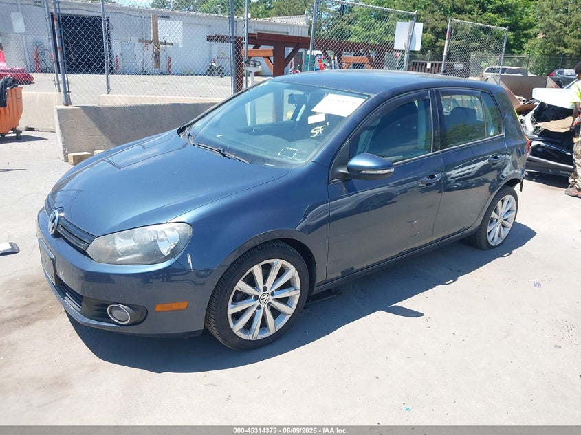 2013 Volkswagen Golf VIN WVWDM7AJ8DW029321 IAAI salvage auction — REAR END, Salvage Title, sold $875 on 2026-07-07 (photo 2)