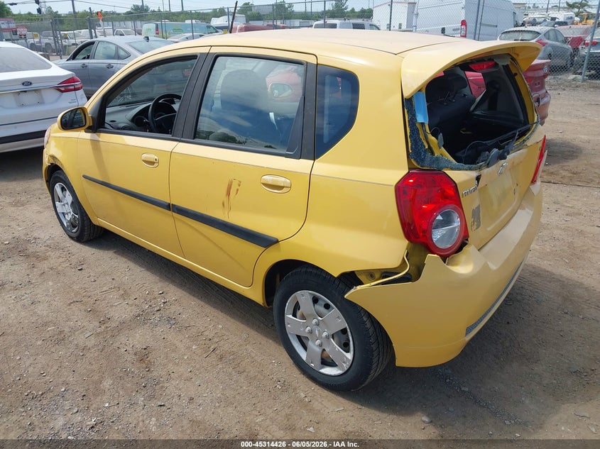 2010 Chevrolet Aveo VIN KL1TD6DE2AB111060 IAAI salvage auction — REAR END, Salvage (Ohio), sold $275 on 2026-07-16 (photo 3)