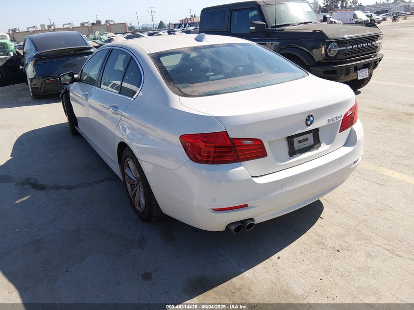 2016 BMW 5er VIN WBA5A5C53GG349417 IAAI salvage auction — LEFT FRONT, Salvage Title, sold $3,500 on 2026-07-09 (photo 3)