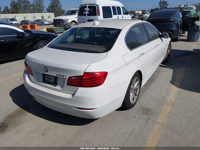 2016 BMW 5er VIN WBA5A5C53GG349417 IAAI salvage auction — LEFT FRONT, Salvage Title, sold $3,500 on 2026-07-09 (photo 4)