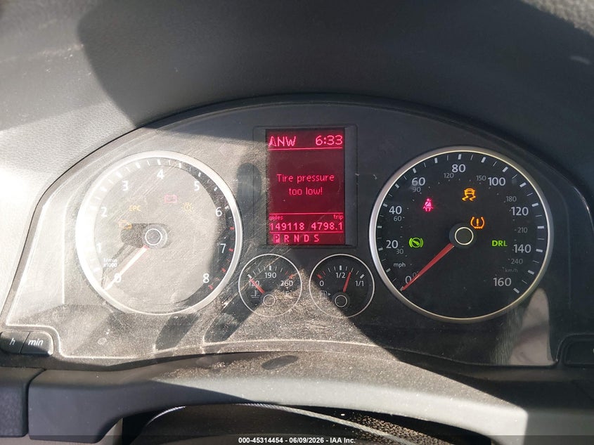2009 Volkswagen Tiguan VIN WVGAV75N69W529431 IAAI salvage auction — THEFT, Salvage (Arizona), sold $675 on 2026-07-07 (photo 7)