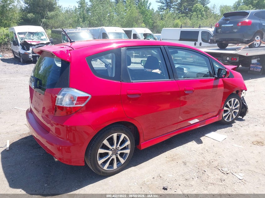 2013 Honda Fit VIN JHMGE8H54DC060705 IAAI salvage auction — FRONT END, Salvage Title, sold $975 on 2026-07-17 (photo 4)