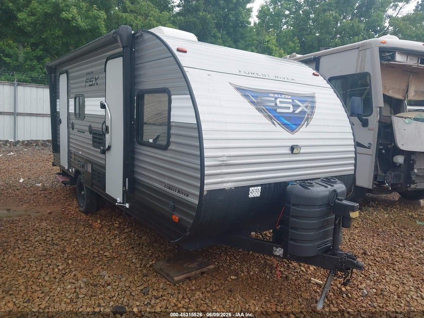 2019 Forest river Salem VIN 4X4TSMU19KY002829 IAAI salvage auction — FRONT & REAR, Clear (Georgia), sold $2,150 on 2026-07-29 (photo 1)