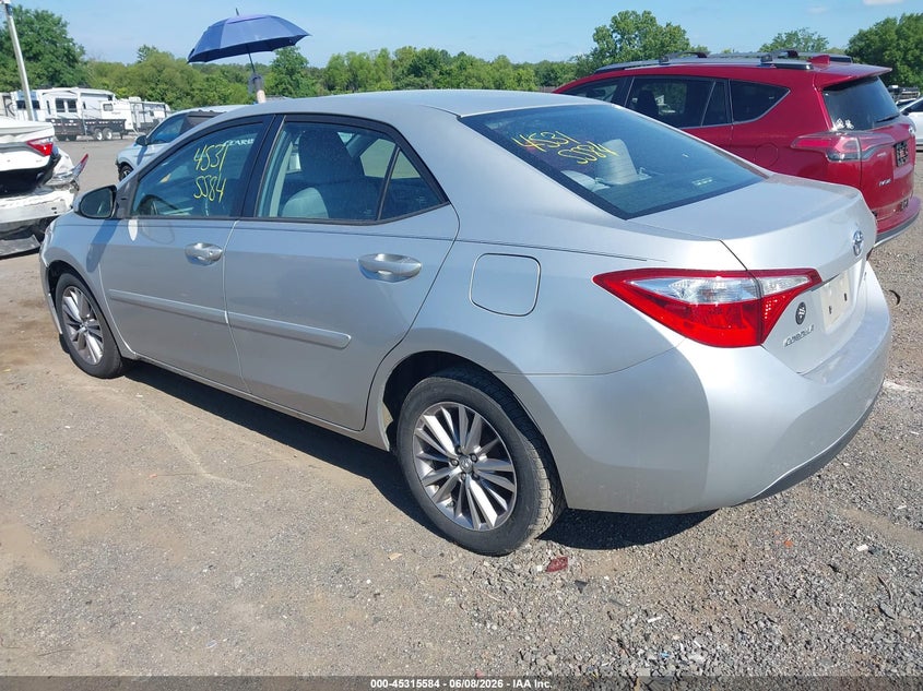 2014 Toyota Corolla VIN 5YFBURHE0EP123120 IAAI salvage auction — SIDE, Salvage Title, sold $2,800 on 2026-07-31 (photo 3)