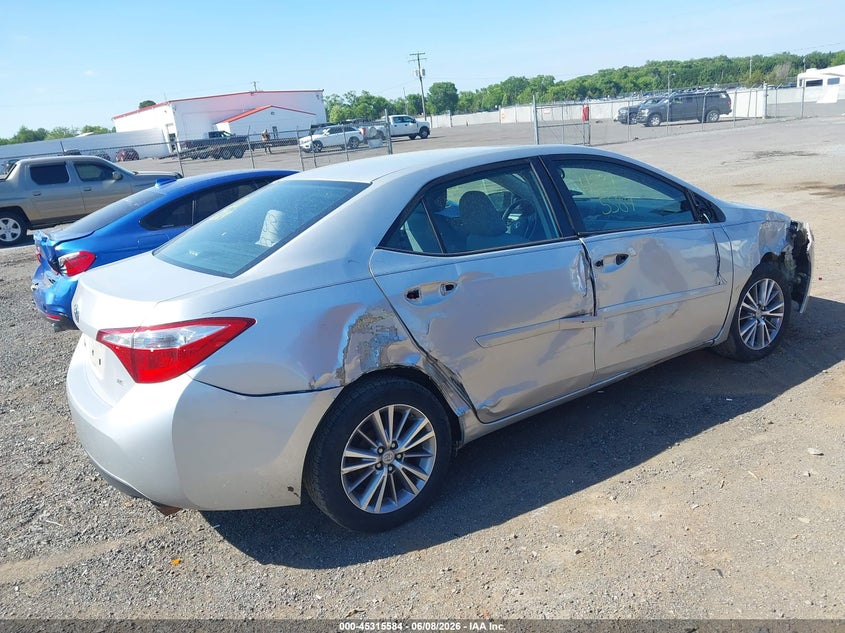 2014 Toyota Corolla VIN 5YFBURHE0EP123120 IAAI salvage auction — SIDE, Salvage Title, sold $2,800 on 2026-07-31 (photo 4)