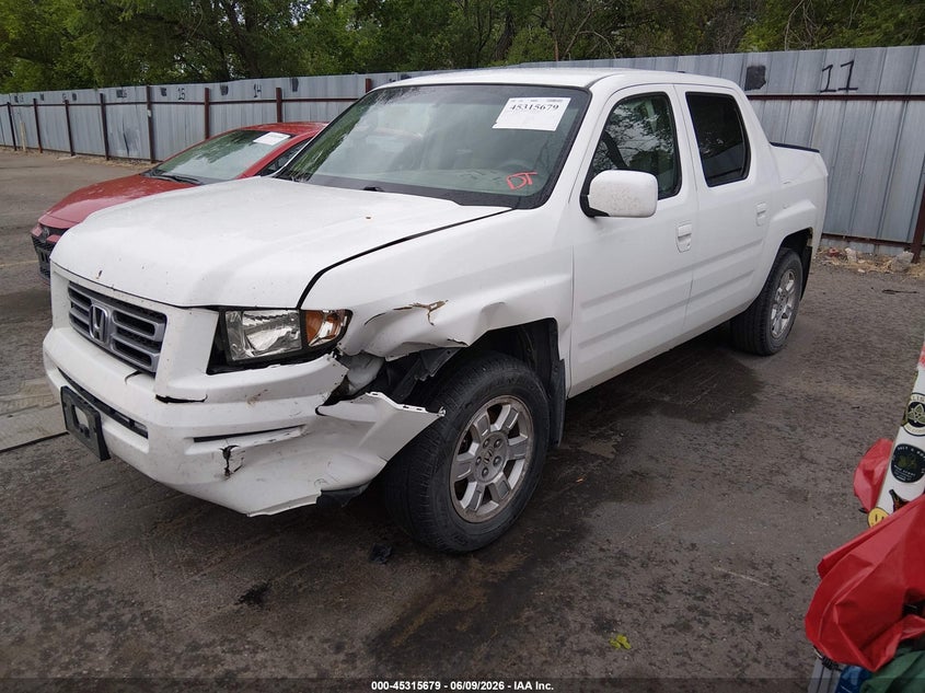 2008 Honda Ridgeline VIN 2HJYK16458H535051 IAAI salvage auction — LEFT FRONT, Salvage (Idaho), sold $975 on 2026-07-19 (photo 2)