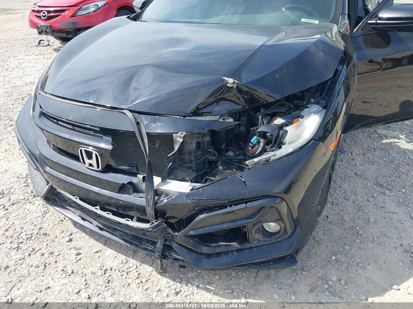 2021 Honda Civic VIN SHHFK7H4XMU203102 IAAI salvage auction — FRONT END, Salvage Title, sold $4,450 on 2026-07-15 (photo 6)