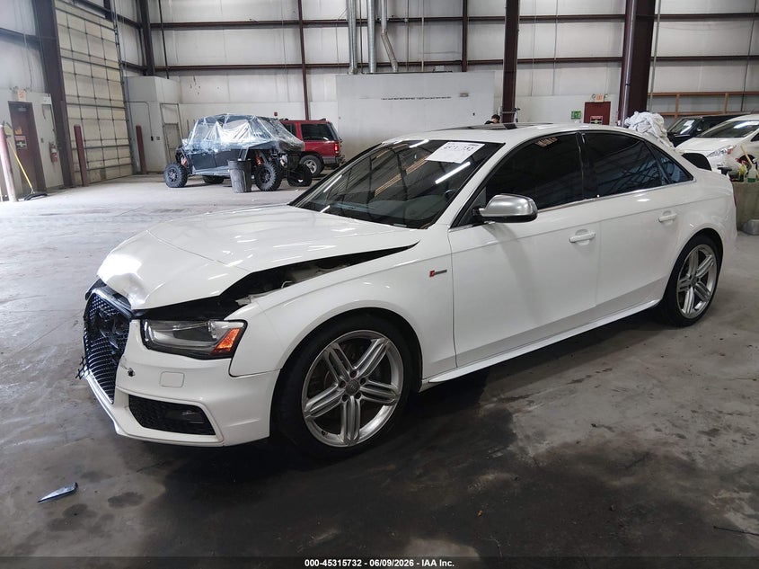 2014 Audi S4 VIN WAUBGAFL5EA029472 IAAI salvage auction — FRONT END, Salvage Title, sold $2,175 on 2026-07-10 (photo 2)