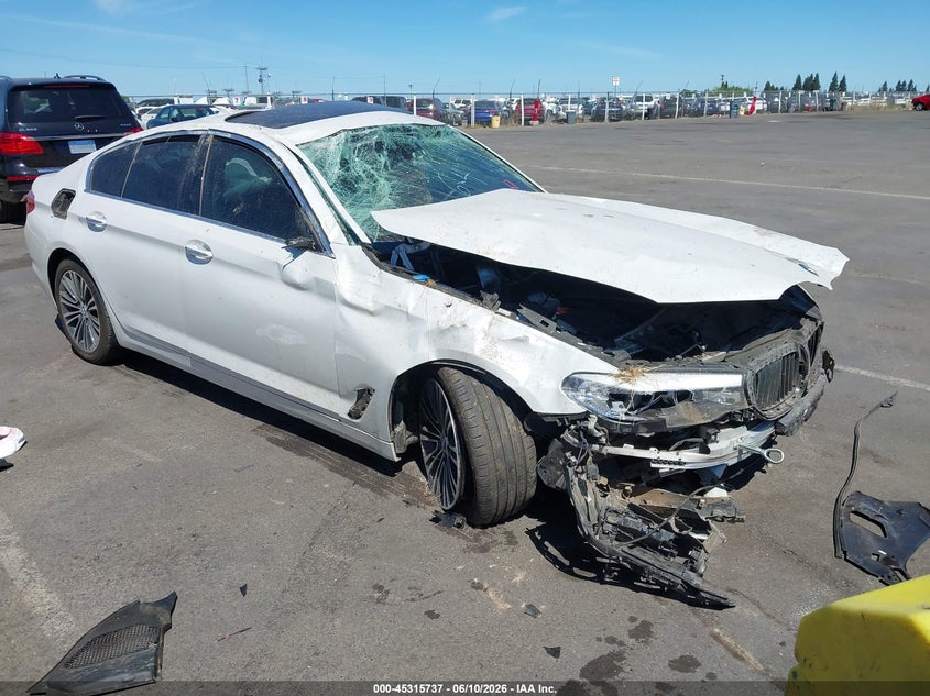 2018 BMW 5er VIN WBAJE5C58JG918403 IAAI salvage auction — ROLLOVER, Salvage Title, sold $1,350 on 2026-07-22 (photo 1)