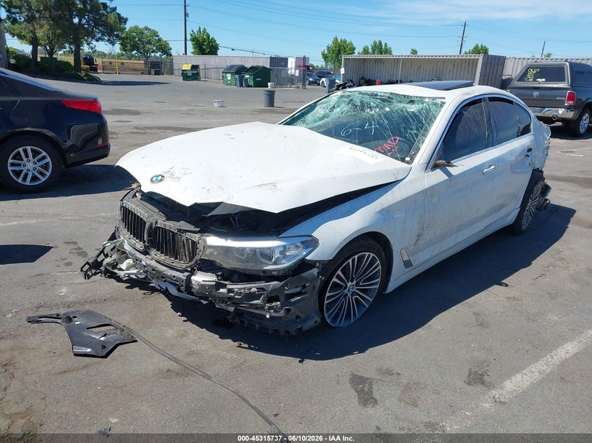 2018 BMW 5er VIN WBAJE5C58JG918403 IAAI salvage auction — ROLLOVER, Salvage Title, sold $1,350 on 2026-07-22 (photo 2)