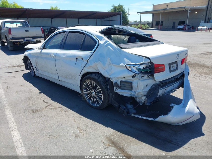 2018 BMW 5er VIN WBAJE5C58JG918403 IAAI salvage auction — ROLLOVER, Salvage Title, sold $1,350 on 2026-07-22 (photo 3)