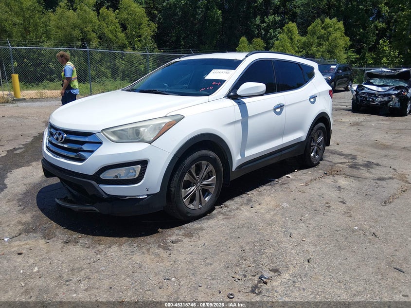2013 Hyundai Santa fe VIN 5XYZU3LB3DG042608 IAAI salvage auction — FRONT END, Salvage Title, sold $575 on 2026-07-08 (photo 2)