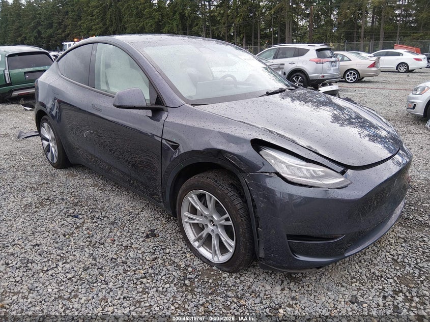 2023 Tesla Model y VIN 7SAYGDEE0PF604009 IAAI salvage auction — FRONT END, Salvage Title, sold $14,850 on 2026-07-08 (photo 1)