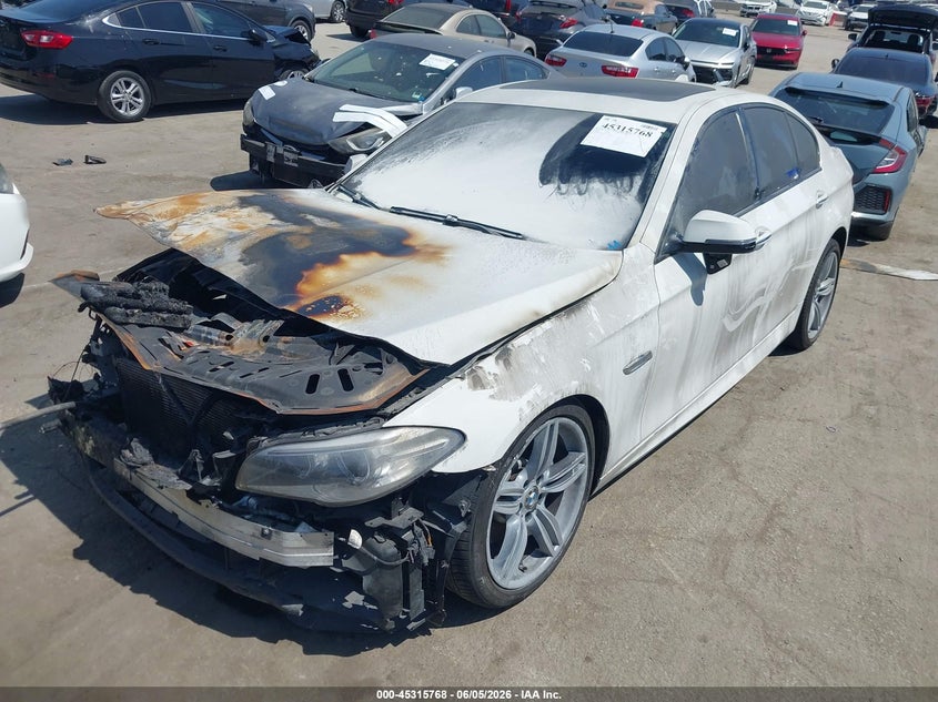 2014 BMW 5er VIN WBA5B1C55ED917218 IAAI salvage auction — NORMAL WEAR, Salvage Title, sold $300 on 2026-07-22 (photo 2)