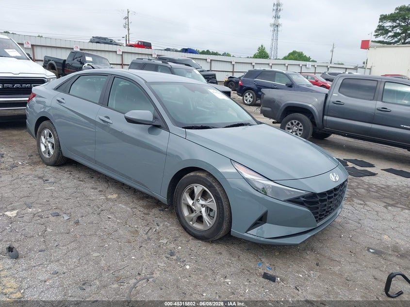 2022 Hyundai Elantra VIN KMHLL4AG2NU345193 IAAI salvage auction — LEFT SIDE, Salvage (Georgia), sold $3,400 on 2026-07-29 (photo 1)