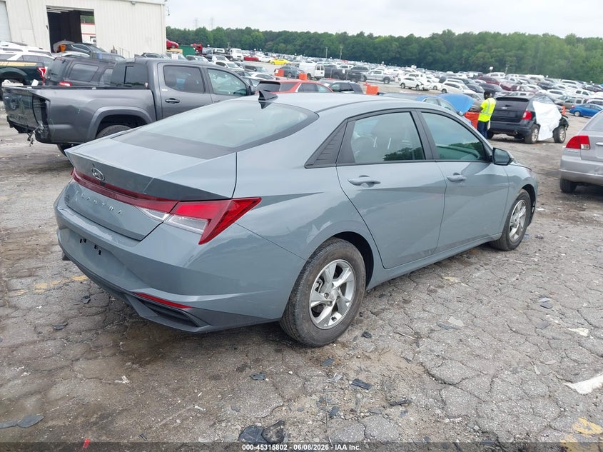 2022 Hyundai Elantra VIN KMHLL4AG2NU345193 IAAI salvage auction — LEFT SIDE, Salvage (Georgia), sold $3,400 on 2026-07-29 (photo 4)