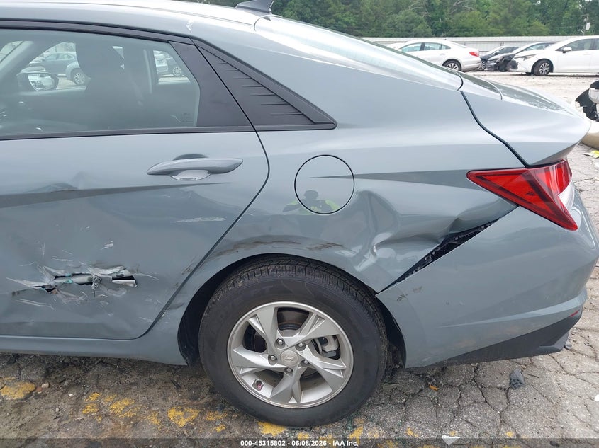 2022 Hyundai Elantra VIN KMHLL4AG2NU345193 IAAI salvage auction — LEFT SIDE, Salvage (Georgia), sold $3,400 on 2026-07-29 (photo 6)