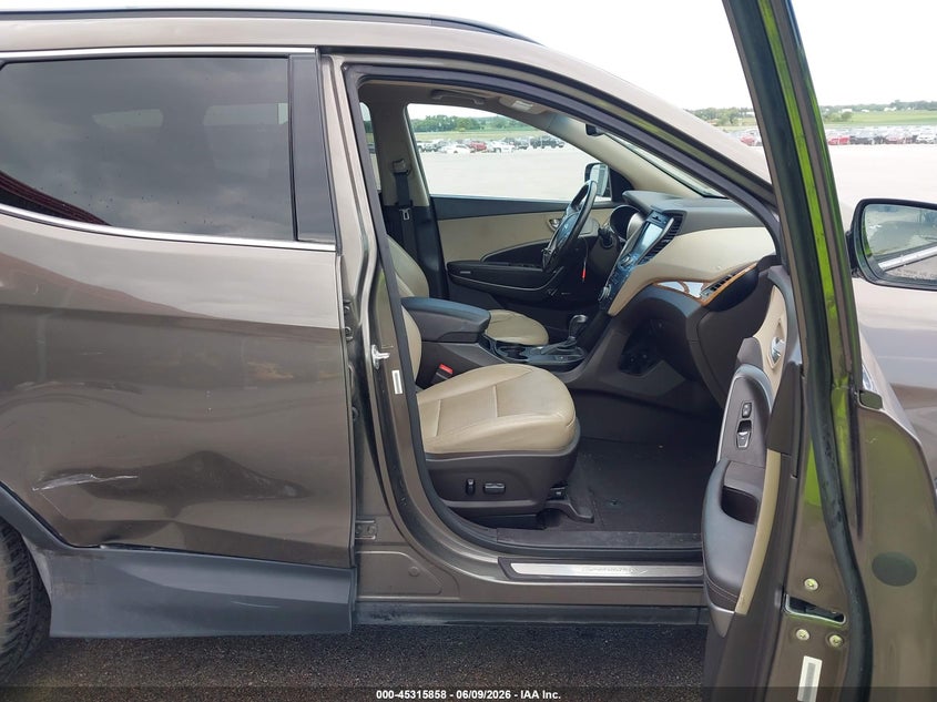 2014 Hyundai Santa fe VIN 5XYZUDLB4EG216631 IAAI salvage auction — RIGHT SIDE, Salvage Title, sold $3,150 on 2026-07-09 (photo 5)
