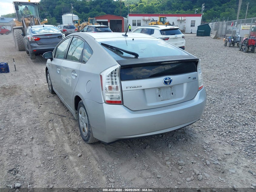 2011 Toyota Prius VIN JTDKN3DU5B0299898 IAAI salvage auction — NORMAL WEAR, Clear (Pennsylvania), sold $800 on 2026-07-14 (photo 3)
