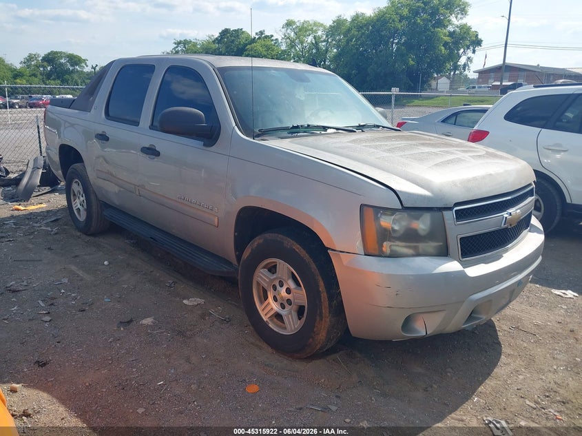 2008 Chevrolet Avalanche VIN 3GNEC12028G123605 IAAI salvage auction — NORMAL WEAR, Clear (Tennessee), sold $900 on 2026-07-09 (photo 1)