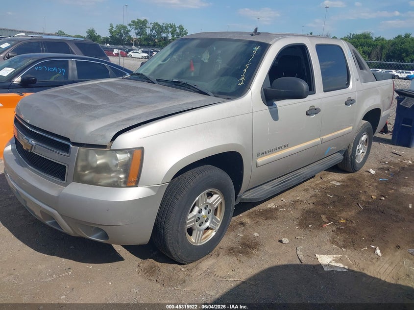 2008 Chevrolet Avalanche VIN 3GNEC12028G123605 IAAI salvage auction — NORMAL WEAR, Clear (Tennessee), sold $900 on 2026-07-09 (photo 2)