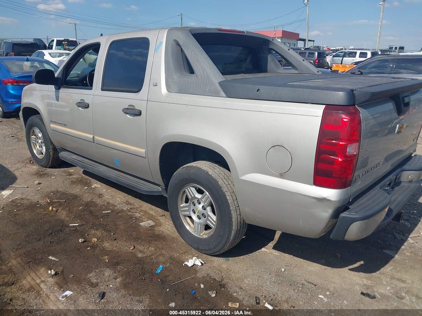 2008 Chevrolet Avalanche VIN 3GNEC12028G123605 IAAI salvage auction — NORMAL WEAR, Clear (Tennessee), sold $900 on 2026-07-09 (photo 3)